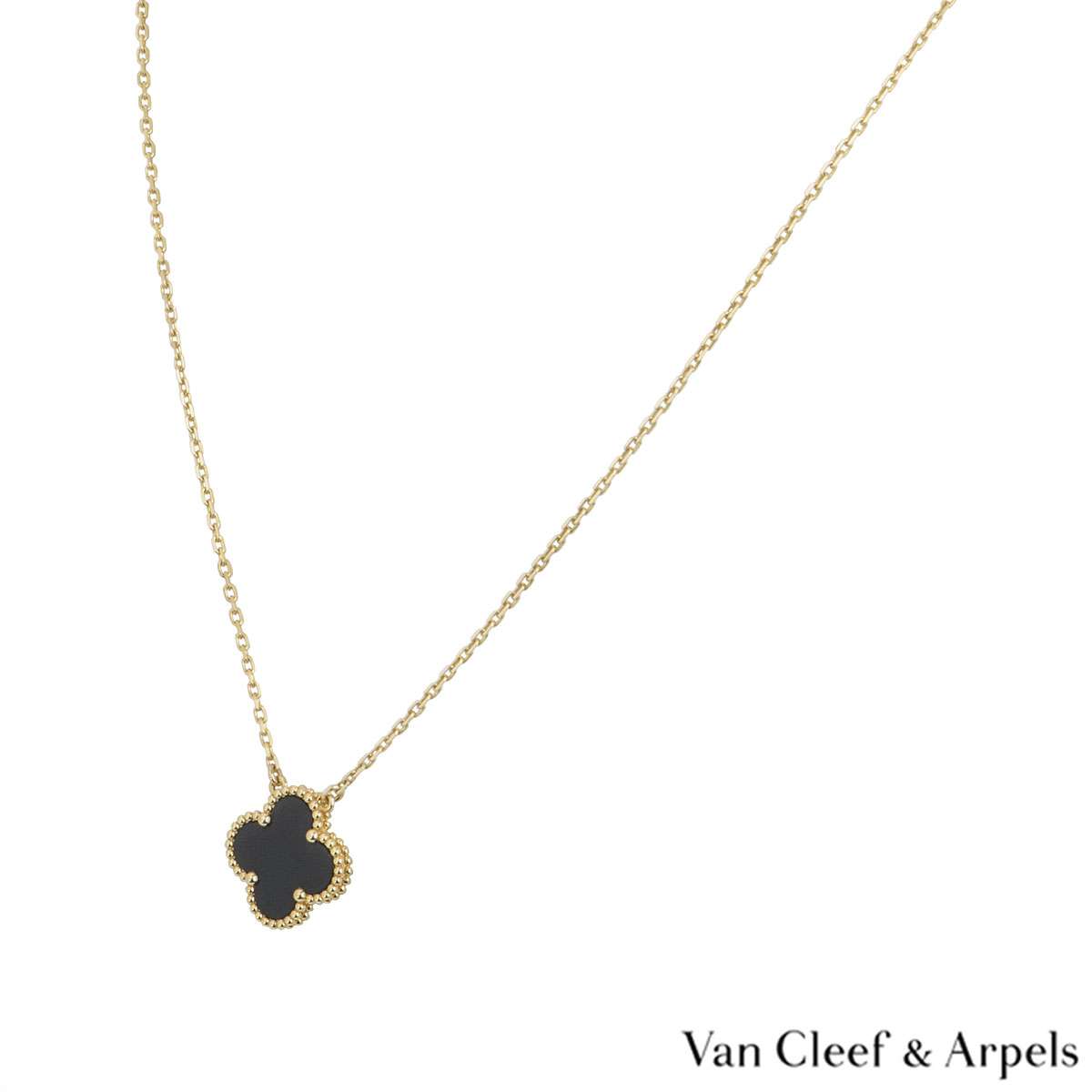 Van Cleef & Arpels Yellow Gold Vintage Alhambra Necklace VCARA45800 ...